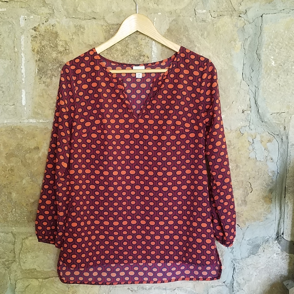 Merona mod-print blouse